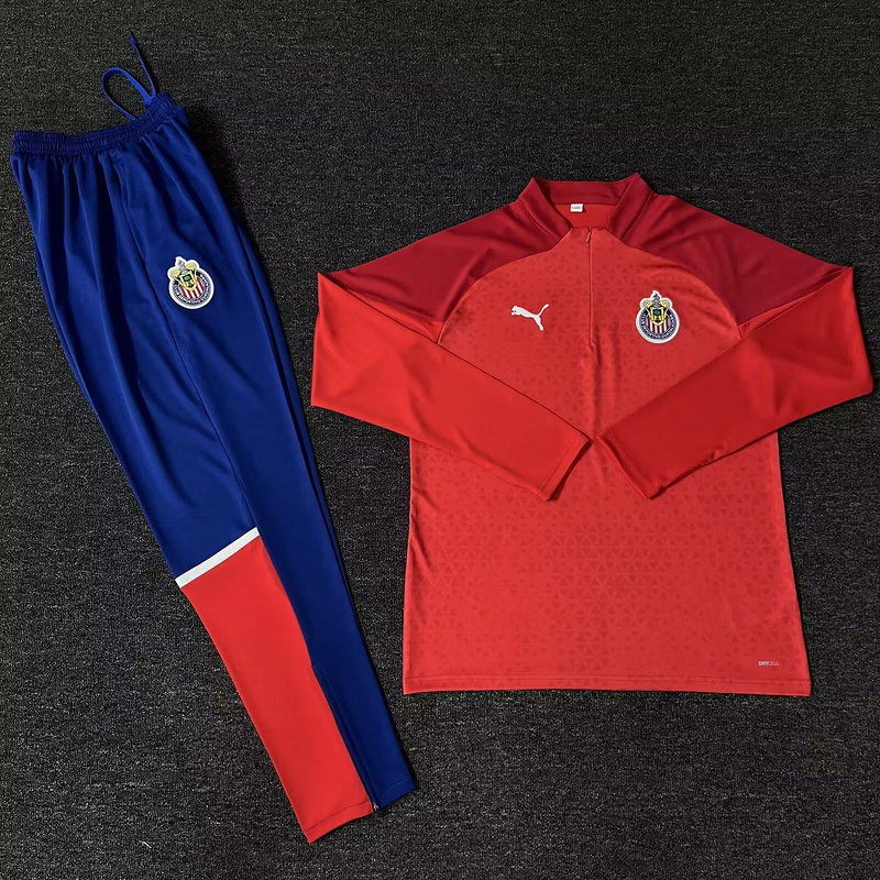 Chivas de Guadalajara 23-24 Long Sleeve Training Set - Red